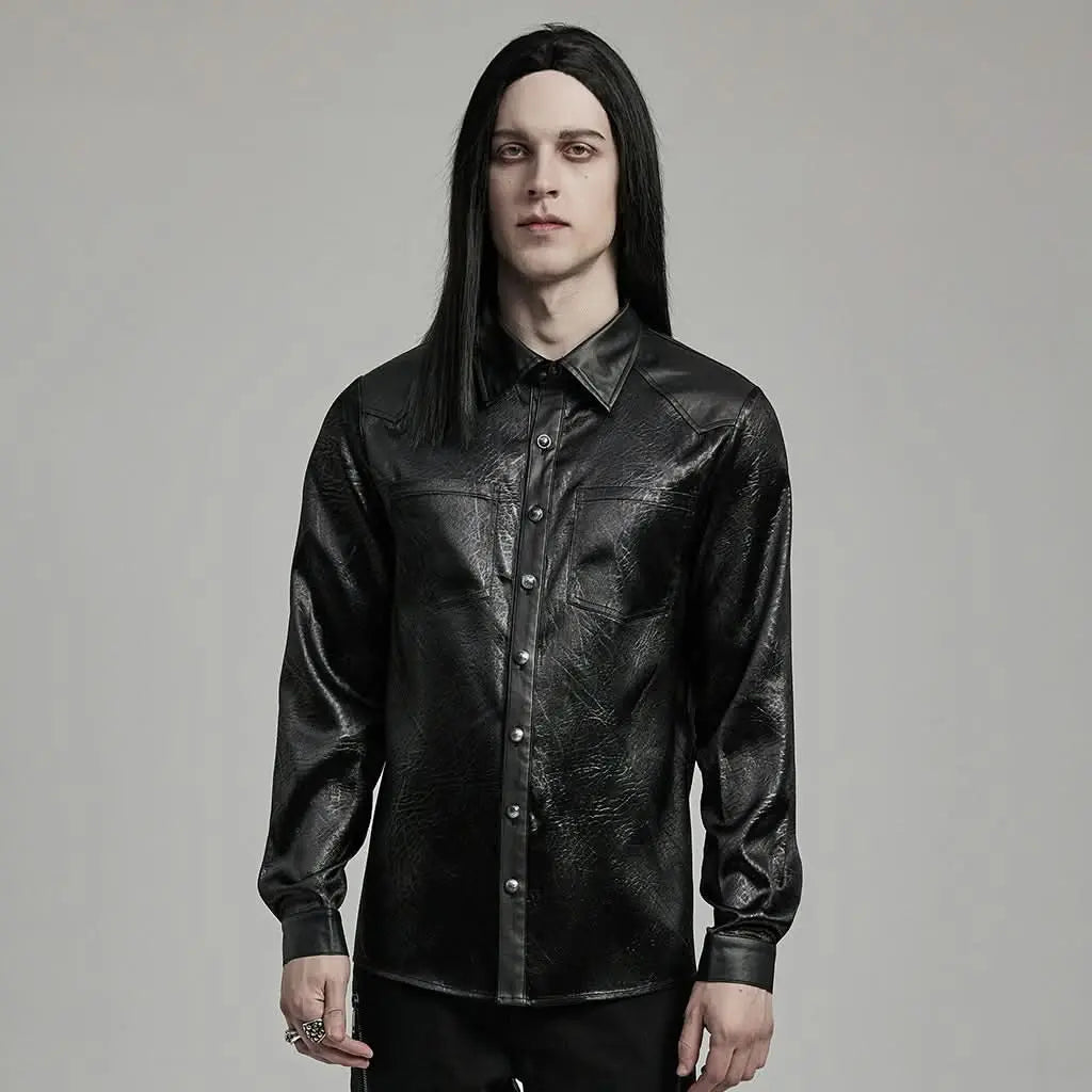 Asphyxia Button-up Shirt - PunkRave