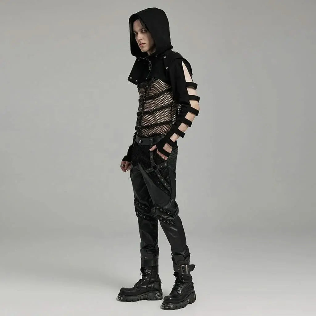 Backfire Mesh Spliced Top - PunkRave