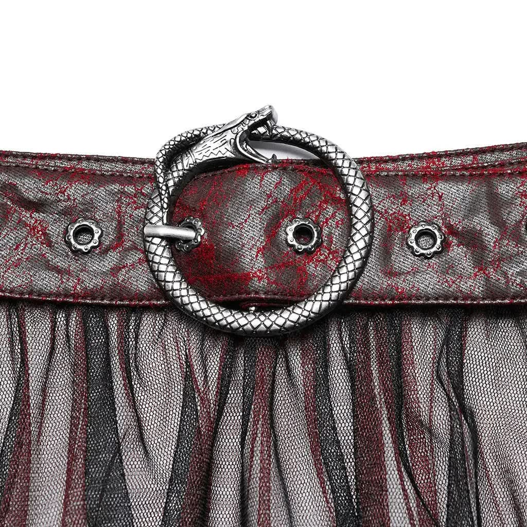 Chroma Tiered Skirt (Red Eye) My Store