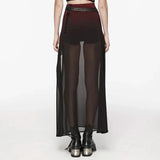 Crepuscular A-Line Skirt Red PunkRave