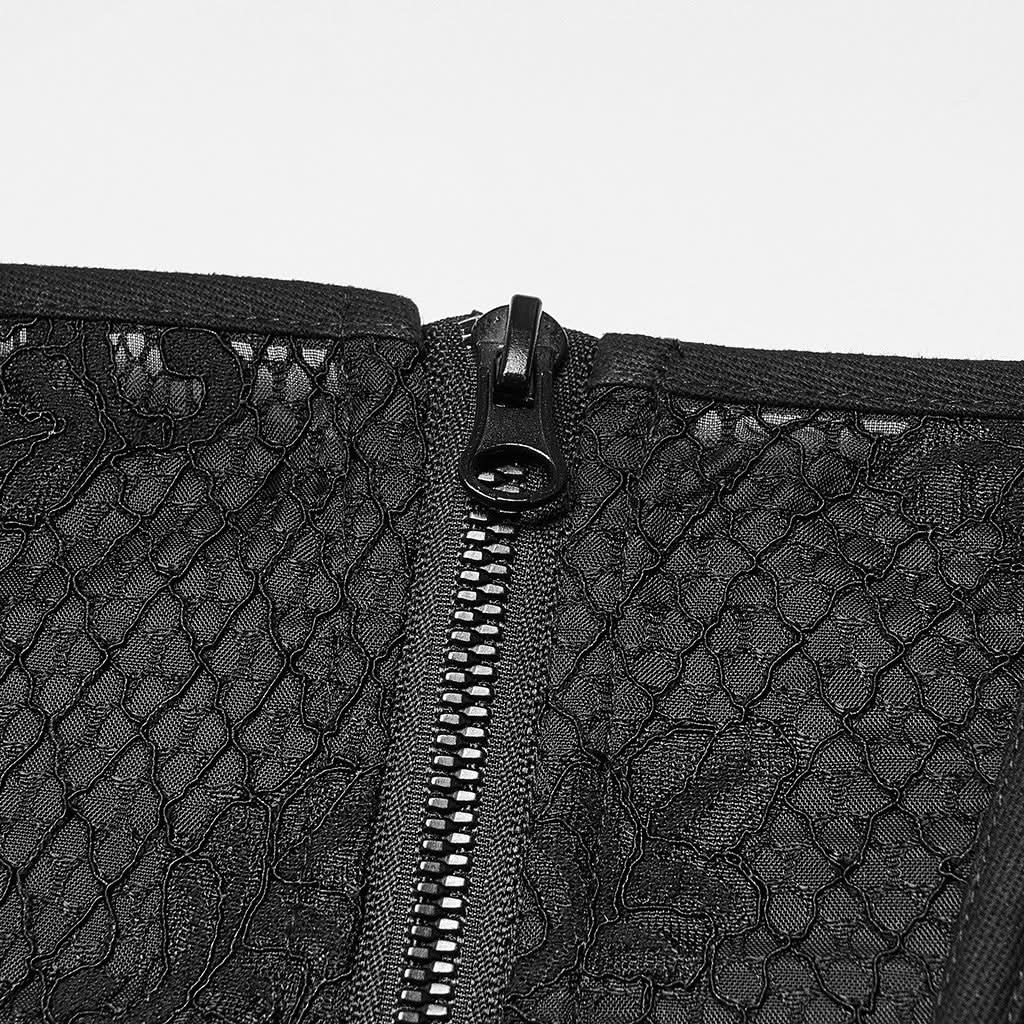 Evoken's Elegy - Mesh Structured Corset - PunkRave