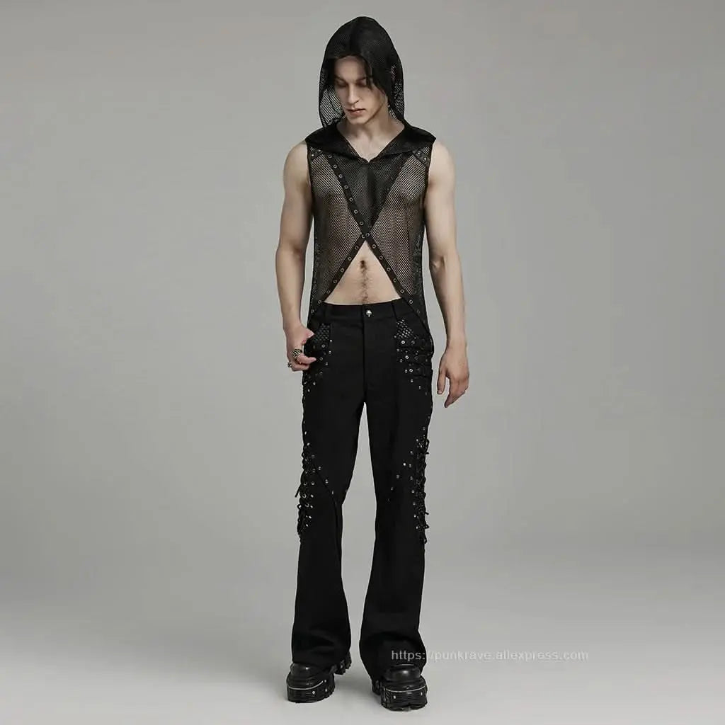 Glitch Mesh Top - PunkRave