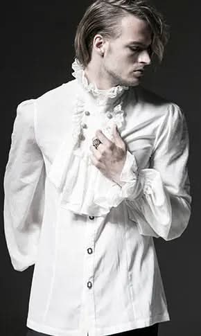Gothic Ruffled shirt - PunkRave