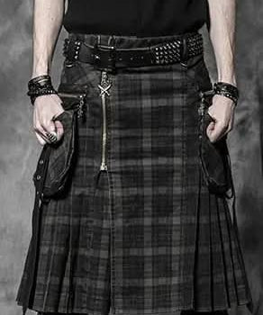 Gothic plaid kilt - PunkRave