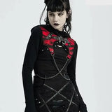 Incubus Short Hoodie With Chains - PunkRave