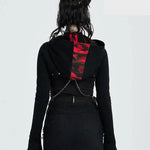 Incubus Short Hoodie With Chains - PunkRave