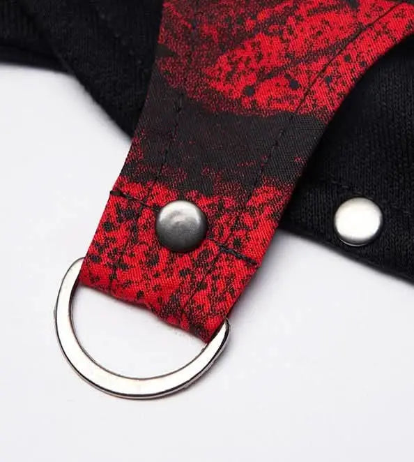 Incubus Short Hoodie With Chains - PunkRave