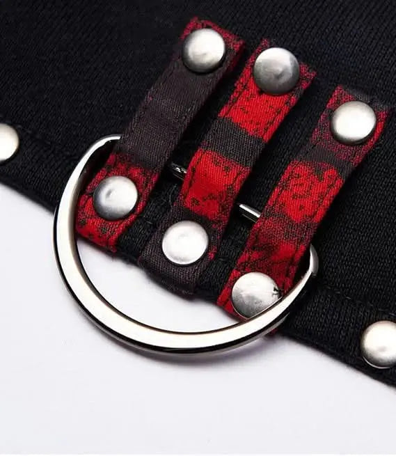 Incubus Short Hoodie With Chains - PunkRave