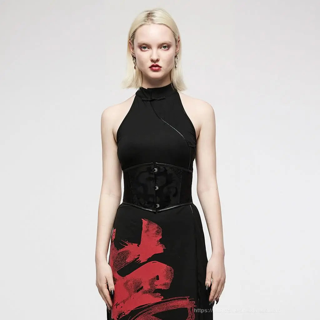 Lost Heaven Printed Corset - PunkRave