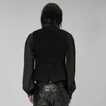 Lucifer Floral Waistcoat (Black) - PunkRave