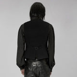 Lucifer Floral Waistcoat (Black) - PunkRave