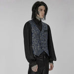 Lucifer Floral Waistcoat (Blue) My Store