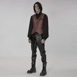 Lucifer Floral Waistcoat (Red) - PunkRave