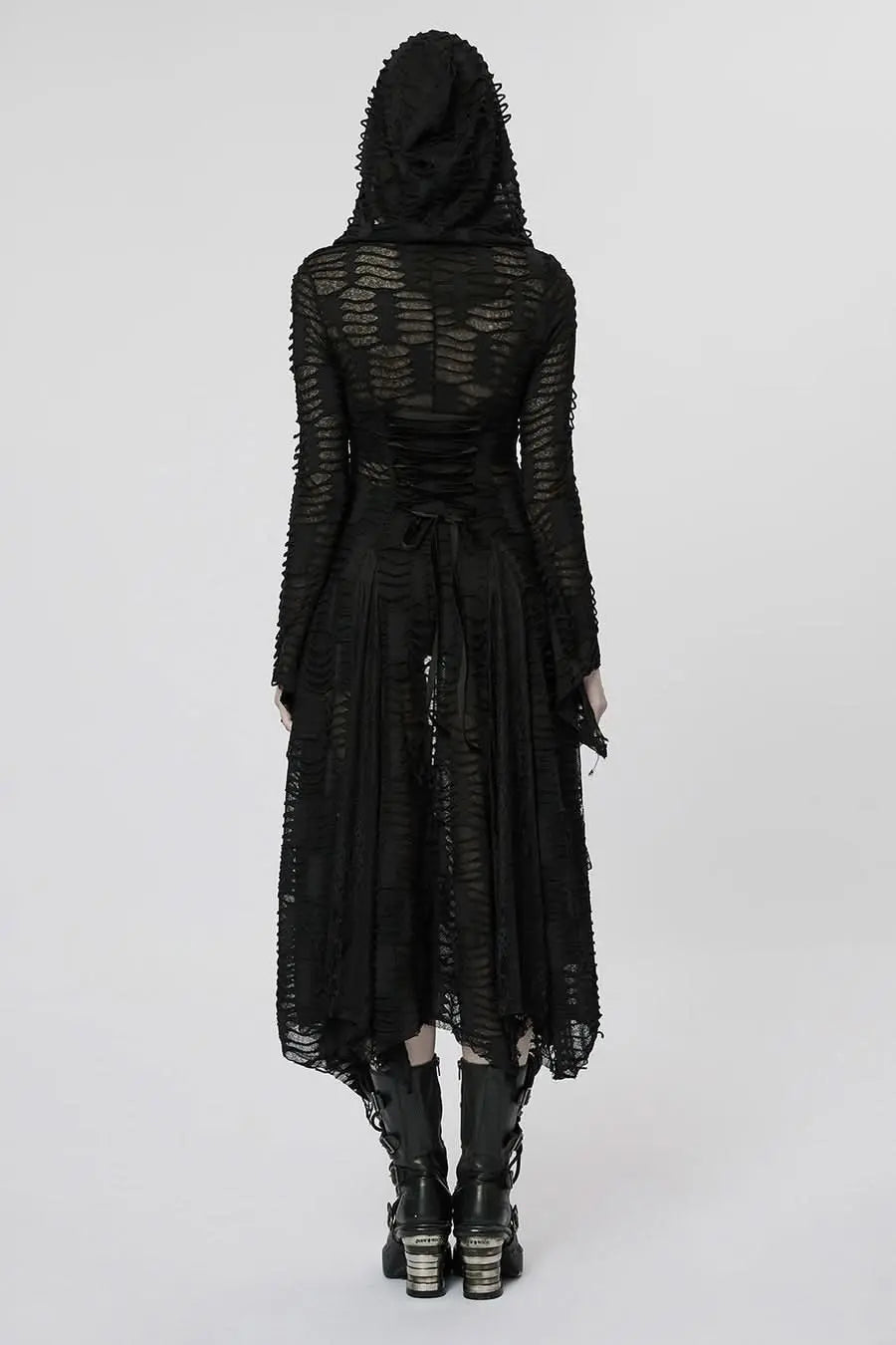 Neon Nightfall Distressed Coat - PunkRave