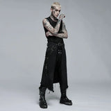 Orpheus Distressed Kilt With Leather Straps - PunkRave