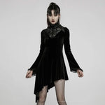 Owl Creek Velvet Dress - Black - PunkRave