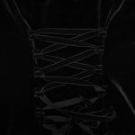 Owl Creek Velvet Dress - Black - PunkRave