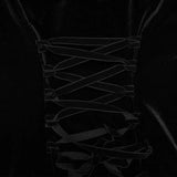 Owl Creek Velvet Dress - Black - PunkRave