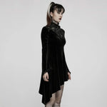 Owl Creek Velvet Dress - Black - PunkRave