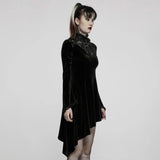 Owl Creek Velvet Dress - Black - PunkRave