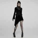 Owl Creek Velvet Dress - Black - PunkRave