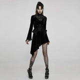 Owl Creek Velvet Dress - Black - PunkRave