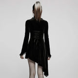 Owl Creek Velvet Dress - Black - PunkRave