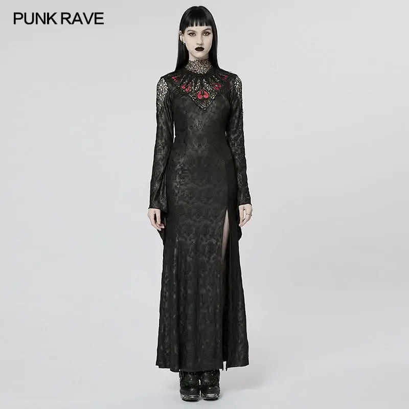 Shadowed Arachnid Maxi Dress - PunkRave