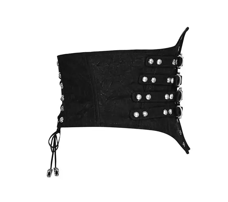 Steampunk Bones Corset - Black