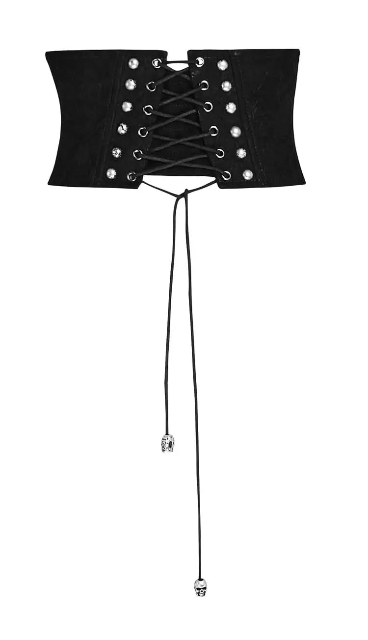 Steampunk Bones Corset - Black