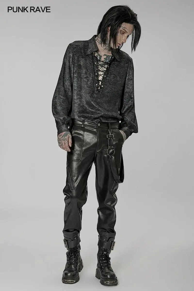 Urban Rebel PU Leather Pants - PunkRave