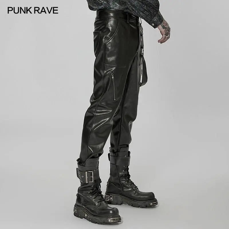 Urban Rebel PU Leather Pants - PunkRave