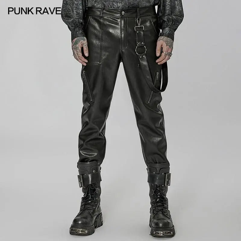 Urban Rebel PU Leather Pants - PunkRave