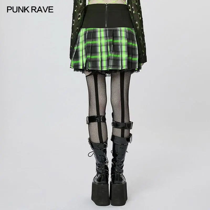 Y2K Chic Pleated Mini Skirt - PunkRave
