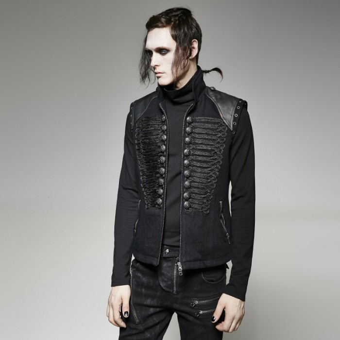 Gothic Black Excess Vest