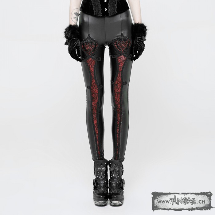 Cathedral Arch Leggings - Black&Red