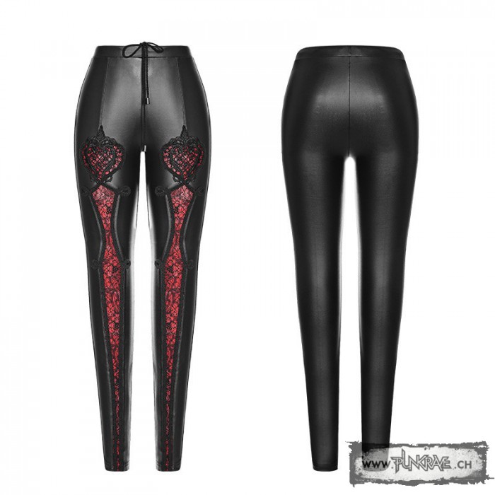 Cathedral Arch Leggings - Black&Red