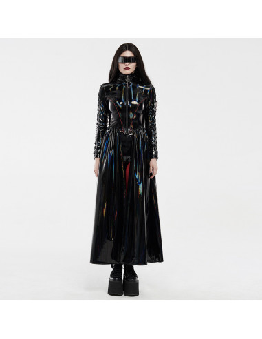 The Goth Matrix Jacket - Iridiscent Black