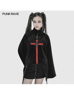 Chemise veste trompe-l'oeil gothique punk lolita cravate queue-de-pie Punkrave 
