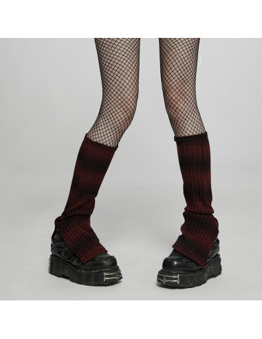 Riot Grrrl Striped Socks (Black and Red)