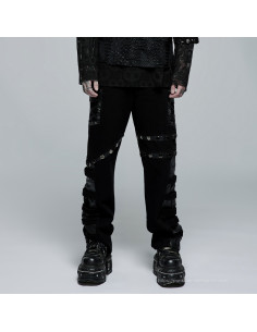 Black 'Gothic Trooper' Pants by Punk Rave • the dark store™