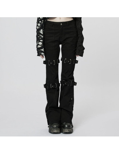Winter Sleep Flared Pants With Straps