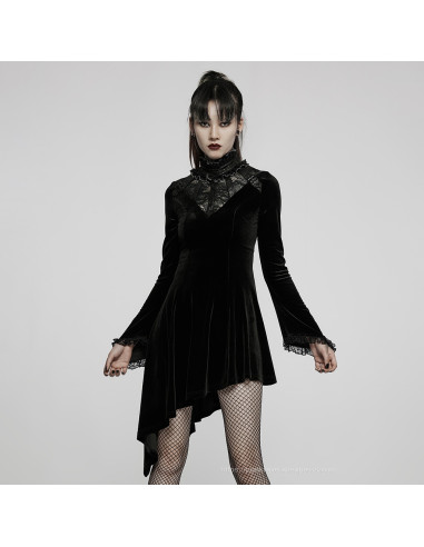 Owl Creek Velvet Dress - Black