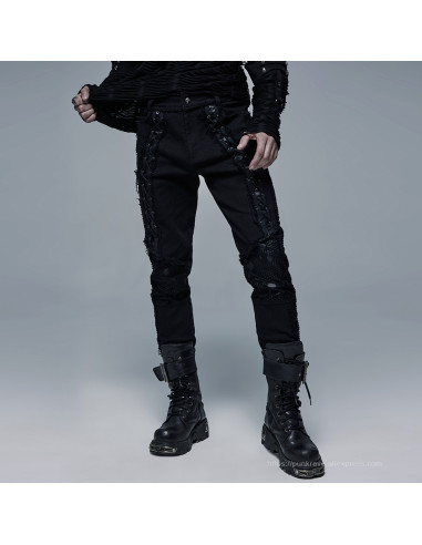 Obsolete Man Lace Up Trousers