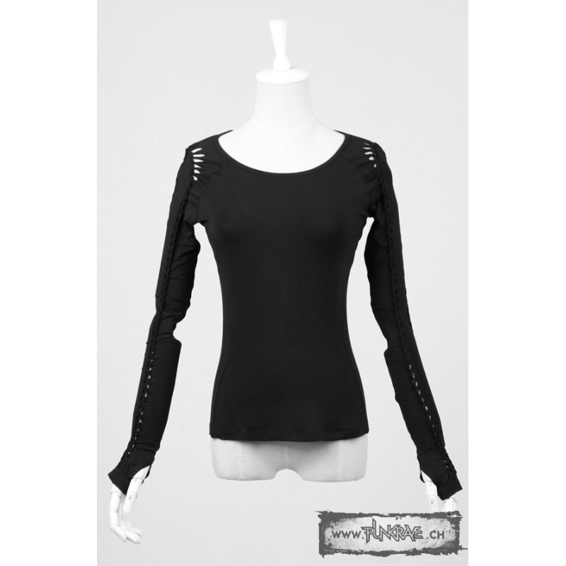 Long sleeved gothic top