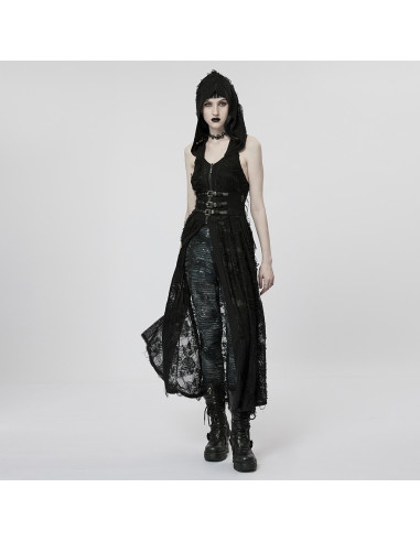Hecate Distressed Outerwear Cape