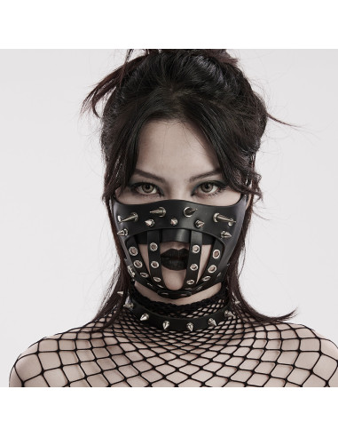 Riot in Rivets - Punk PU Mask with Spikes