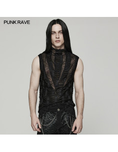 Punk Rave T-Shirt Mens Top Steampunk Gothic visual kei Vest Sleeveless Tank  T421