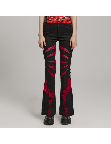 Pariah Flared Trousers (Red)
