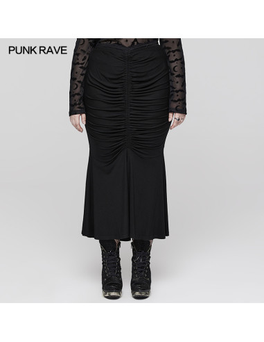 Shadow Elegance Fishtail Skirt